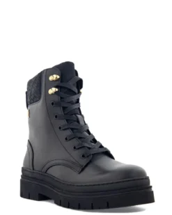 Tommy Hilfiger Cleated lace-up lthr mix mono