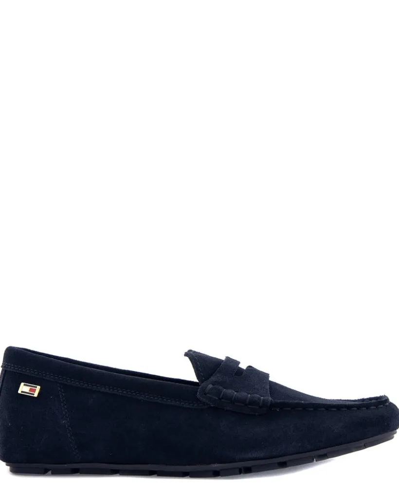 Tommy Hilfiger Flag soft suede driver loafer