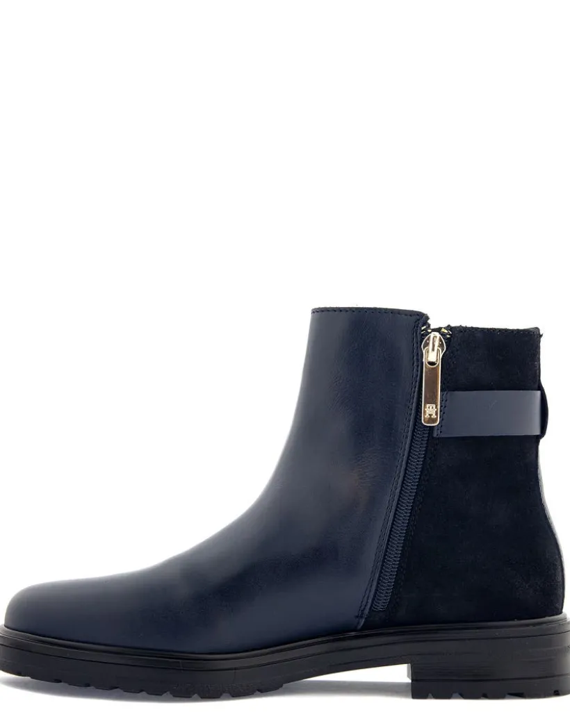 Tommy Hilfiger Logo leather mix chelsea