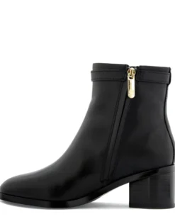 Tommy Hilfiger TH Buckle Riding Mid Heel Boot