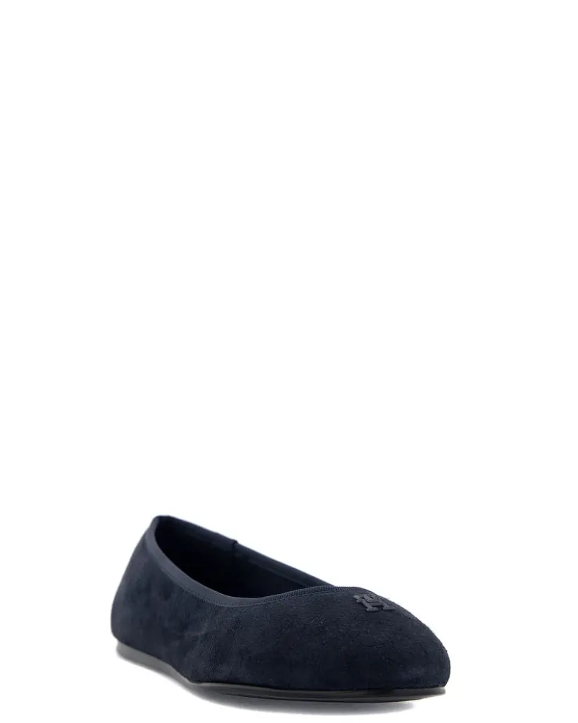 Tommy Hilfiger TH Hardware Suede Ballerina