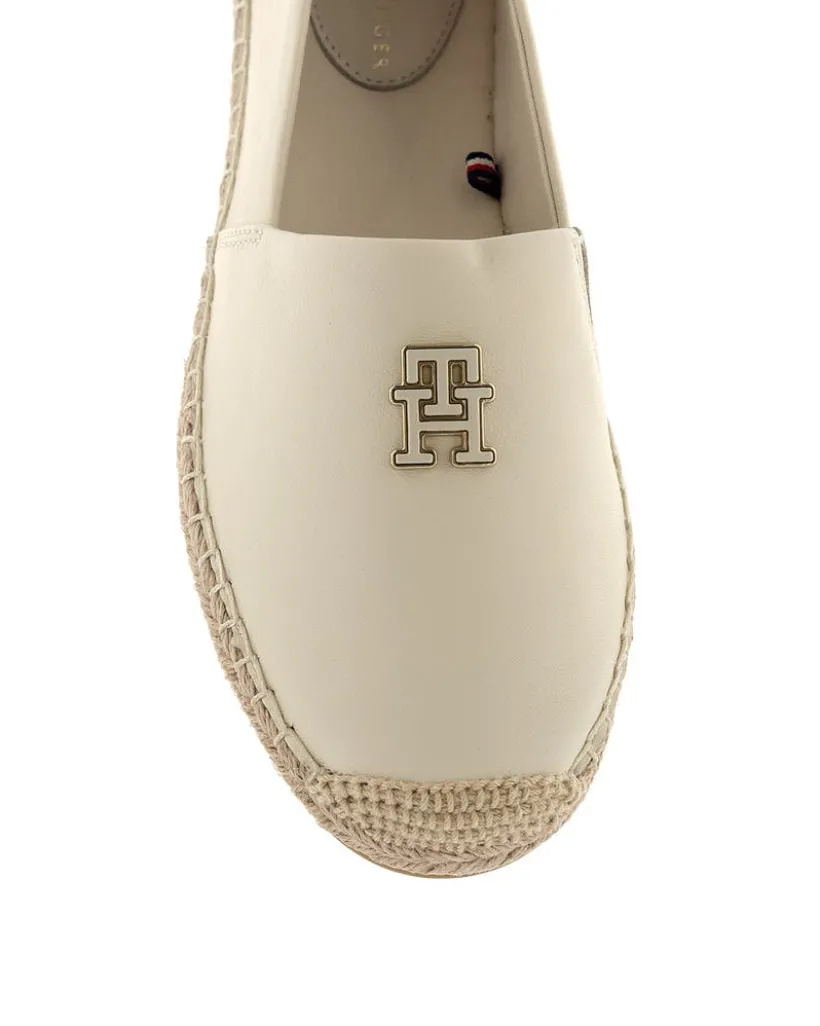 Tommy Hilfiger TH Logo Leather Espadrille
